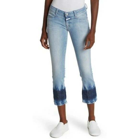 New Closed Starlet Jeans Womens 30 Skinny Fit Low Waist Blue Pants Italy - Picture 1 of 8
